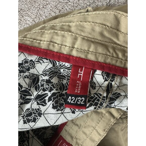 Jordan Craig Joggers Pants Mens Size 42x32 Tan Khaki Cotton Pockets Tapered Leg - Picture 10 of 16